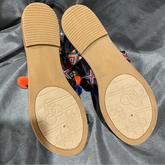 Chinese Laundry Posh Leg-Tie Pom Sandal - Picture 8 of 10